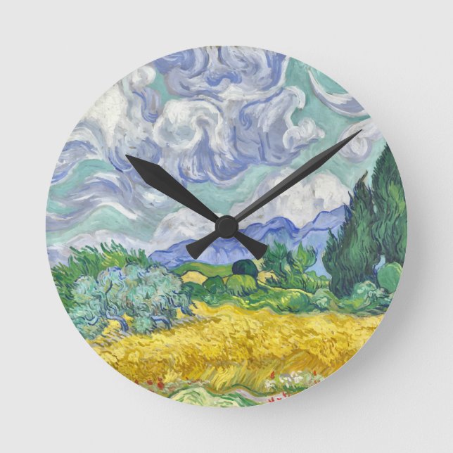 Van gogh round clock (Front)
