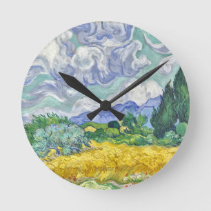 Van gogh round clock