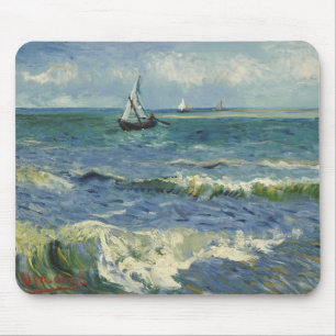 Van Gogh Seascape at Saintes Maries de la Mer Mouse Pad