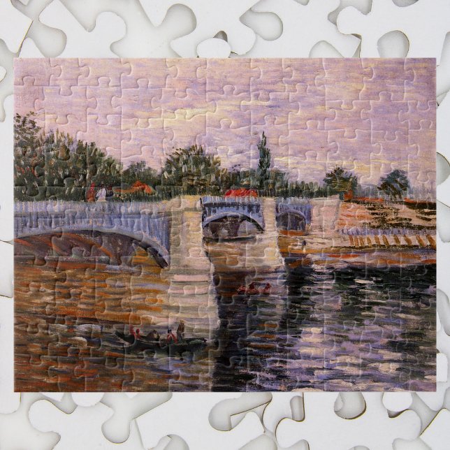 Van Gogh Seine River with Pont del Grande Jette Jigsaw Puzzle (Creator Uploaded)