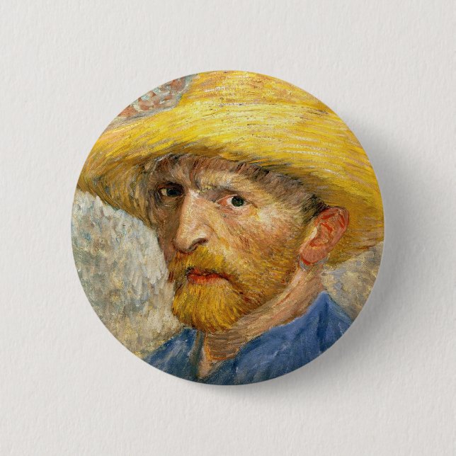 Van Gogh - Self-Portrait 6 Cm Round Badge (Front)