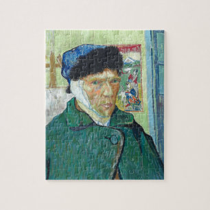 Van Gogh Self-portrait Bandaged Ear Art Painting Jigsaw Puzzle