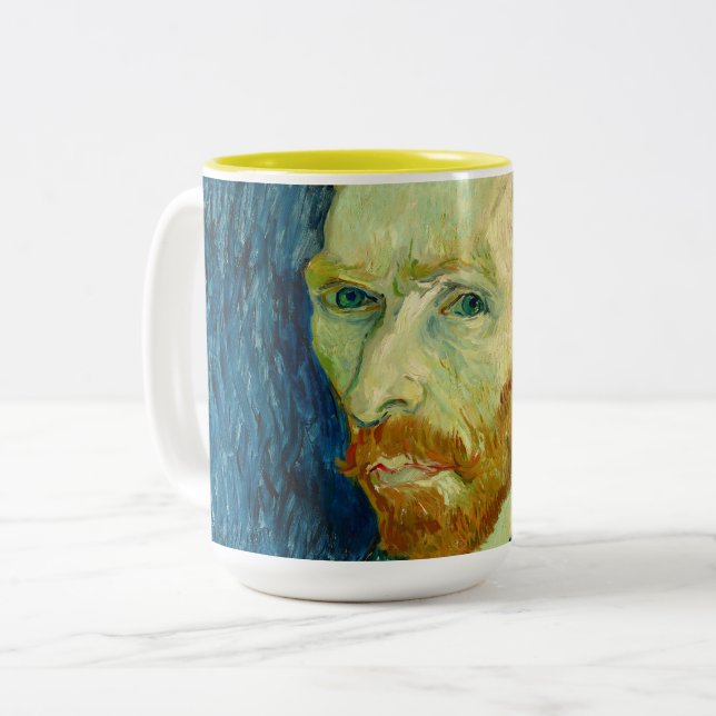 Van Gogh Self Portrait Coffee Mug (Front Left)