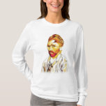 Van Gogh Self Portrait - Hair Do T-Shirt<br><div class="desc">* Hip and fancy hair-style for Van Gogh! * Shirts are available in several colours, styles and sizes for adults and kids. * Move the design to the back of the shirt or to pocket-style. * If text is desired, choose font style, colour, size and placement of your message. *...</div>