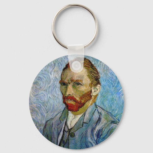 Van Gogh Self Portrait Key Ring (Front)