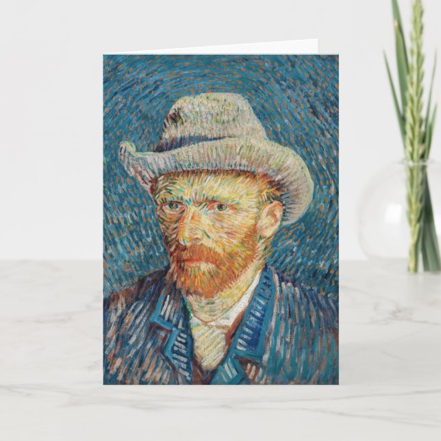Van Gogh - Self Portrait with a Grey Felt Hat Card (Front)