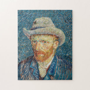 Van Gogh - Self Portrait with a Grey Felt Hat Jigsaw Puzzle