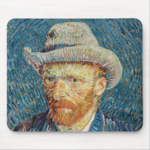 Van Gogh - Self Portrait with a Grey Felt Hat Mouse Pad