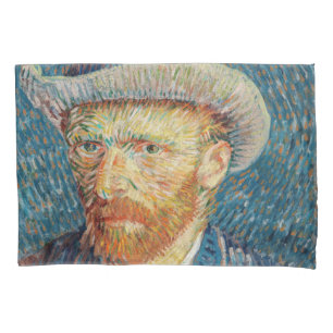Van Gogh - Self Portrait with a Grey Felt Hat Pillowcase