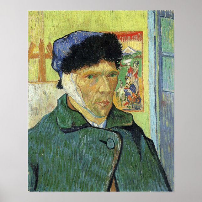Van Gogh - Self-Portrait With Bandaged Ear 1889 Poster (Front)