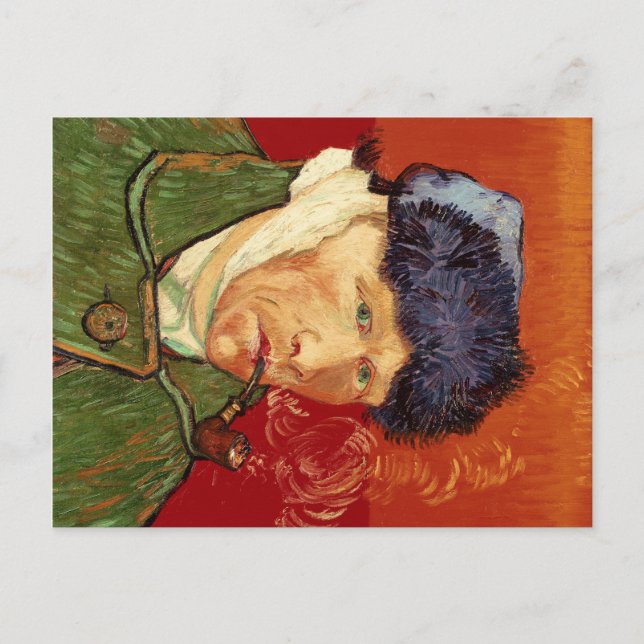 Van Gogh Self-portrait with Bandaged Ear and Pipe Postcard (Front)