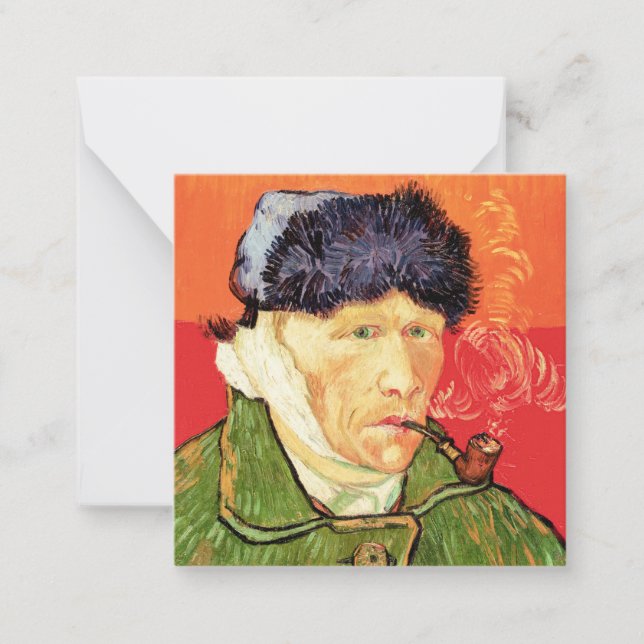 Van Gogh - Self Portrait with Bandaged Ear & Pipe Card (Front)