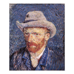 Van Gogh Self-Portrait with Felt Hat Photo Print