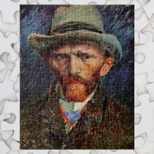 Van Gogh; Self Portrait with Grey Felt Hat Jigsaw Puzzle