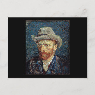 Van Gogh Self-Portrait with Grey Felt Hat Postcard
