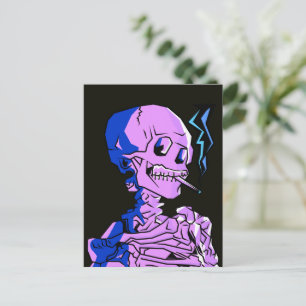 Van Gogh, Skeleton with a burning cigarette Postcard
