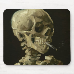 van gogh Skull Mouse Pad
