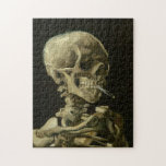 Van Gogh Skull of a Skeleton with Burning Cigarett Jigsaw Puzzle<br><div class="desc">Artist: Vincent Van Gogh Title: Skull of a Skeleton with Burning Cigarette Date: 1885-1886</div>