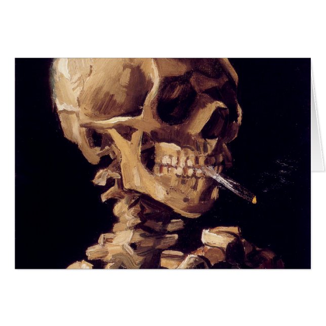van gogh - skull with a burning cigarette (Front Horizontal)