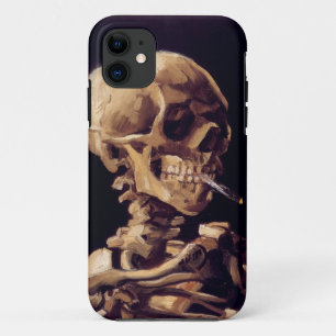 Van Gogh Skull with Burning Cigarette iPhone 11 Case