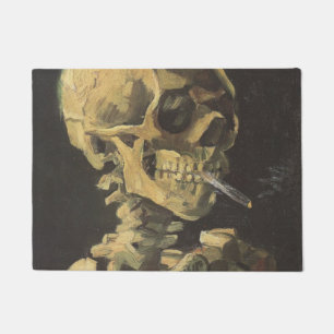 VAN GOGH - Skull with cigarette 1885 Doormat