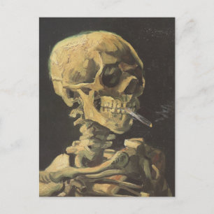 VAN GOGH - Skull with cigarette 1885 Postcard