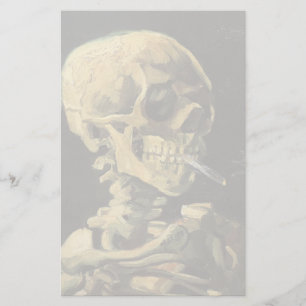 VAN GOGH - Skull with cigarette 1885 Stationery