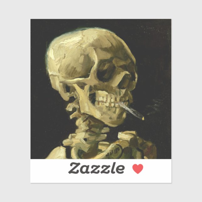 Van Gogh Smoking Skeleton (Sheet)