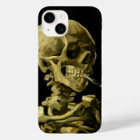 Van Gogh Smoking Skeleton