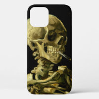 Van Gogh Smoking Skeleton