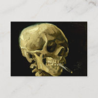 Van Gogh Smoking Skeleton