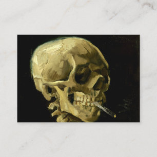 Van Gogh Smoking Skeleton Enclosure Card