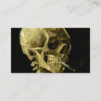 Van Gogh Smoking Skeleton