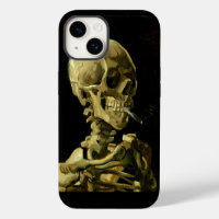 Van Gogh Smoking Skeleton