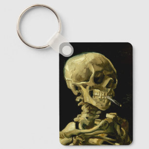 Van Gogh Smoking Skeleton Key Ring