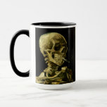 Van Gogh Smoking Skeleton Mug<br><div class="desc">Coffee Mug featuring Vincent van Gogh’s oil painting Skull of a Skeleton with Burning Cigarette (1885-86). A great gift for fans of Post-Impressionism and Dutch art!</div>