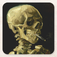Van Gogh Smoking Skeleton