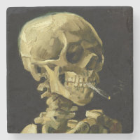Van Gogh Smoking Skeleton