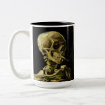 Van Gogh Smoking Skeleton Two-Tone Coffee Mug<br><div class="desc">Coffee Mug featuring Vincent van Gogh’s oil painting Skull of a Skeleton with Burning Cigarette (1885-86). A great gift for fans of Post-Impressionism and Dutch art!</div>