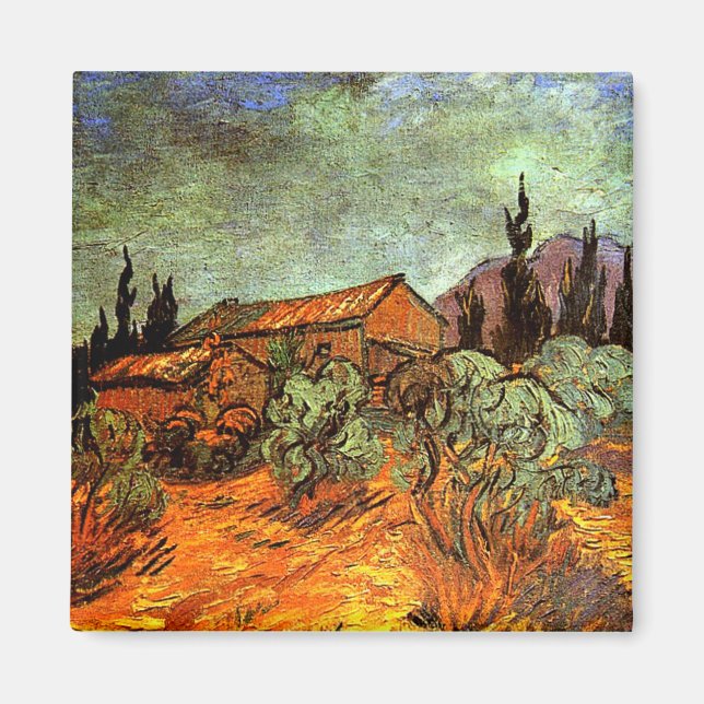 Van Gogh - Snowy Landscape Magnet (Front)