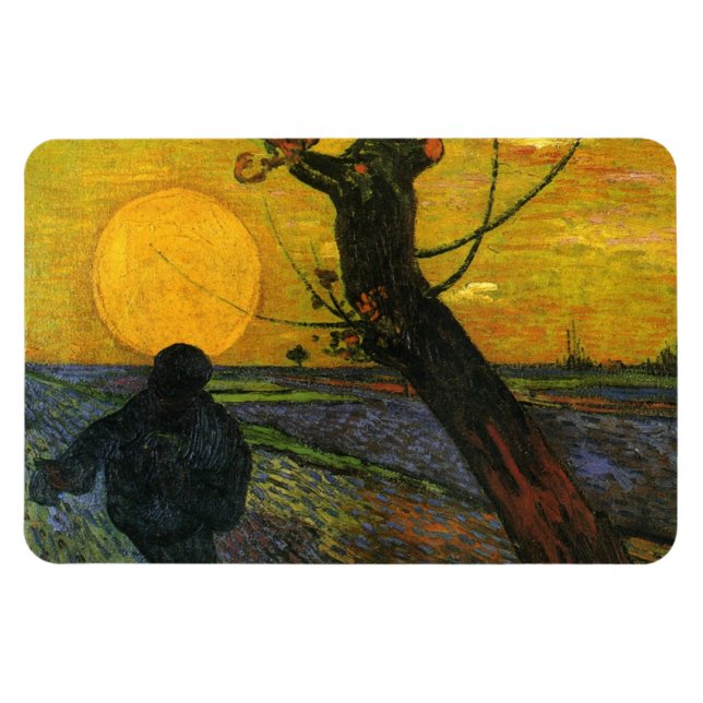 Van Gogh Sower With Setting Sun Magnet (Horizontal)