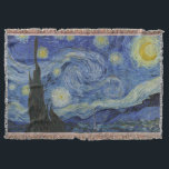Van Gogh, Starry Nigh, classic painting Throw Blanket<br><div class="desc">Van Gogh,  Starry Nigh,  classic painting</div>