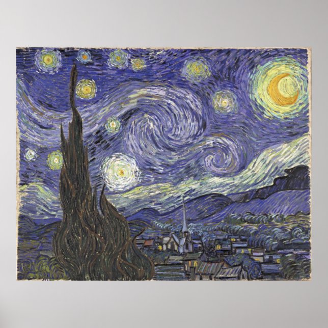 van Gogh - Starry Night (1889) Poster (Front)