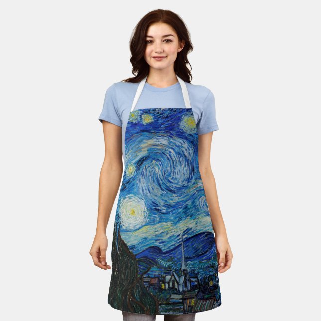 Van Gogh Starry Night Apron (Worn)