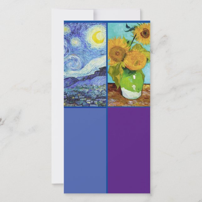 Van Gogh, Starry Night, Art Bookmark Card (Front)