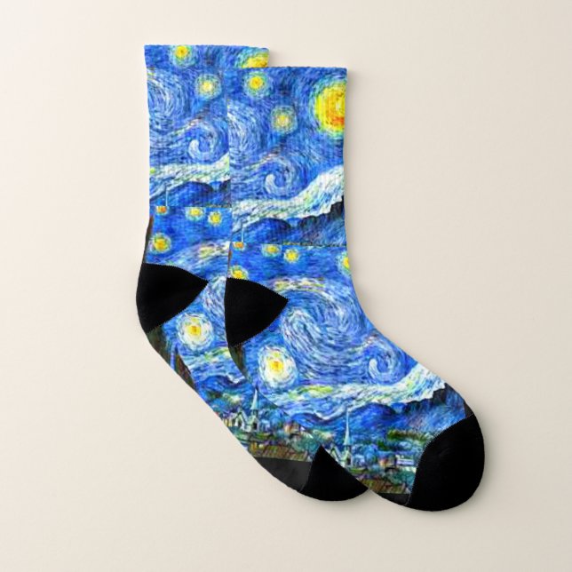 Van Gogh - Starry Night - Art Socks (Pair)