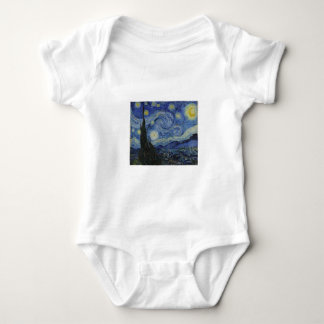 Van Gogh Starry Night Baby Bodysuit