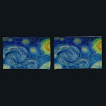 Van Gogh Starry Night Bedding Set Pillowcase<br><div class="desc">Vincent Van Gogh's Art Work - " The Starry Night" is featured on these pillowcases (see matching duvet cover). A nighttime sky so alive with sumptuous swirls! **Check out related products with this design in our store and discover more amazing options with this wonderful image: https://www.zazzle.com/collections/arty_gifts_for_the_van_gogh_fan_in_your_life-119079521028472120?rf=238919973384052768</div>