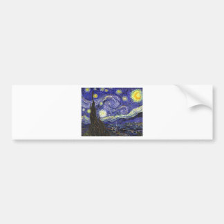 Van Gogh Starry Night Bumper Sticker