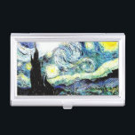 Van Gogh Starry Night Business Card Holder<br><div class="desc">Van Gogh Starry Night</div>